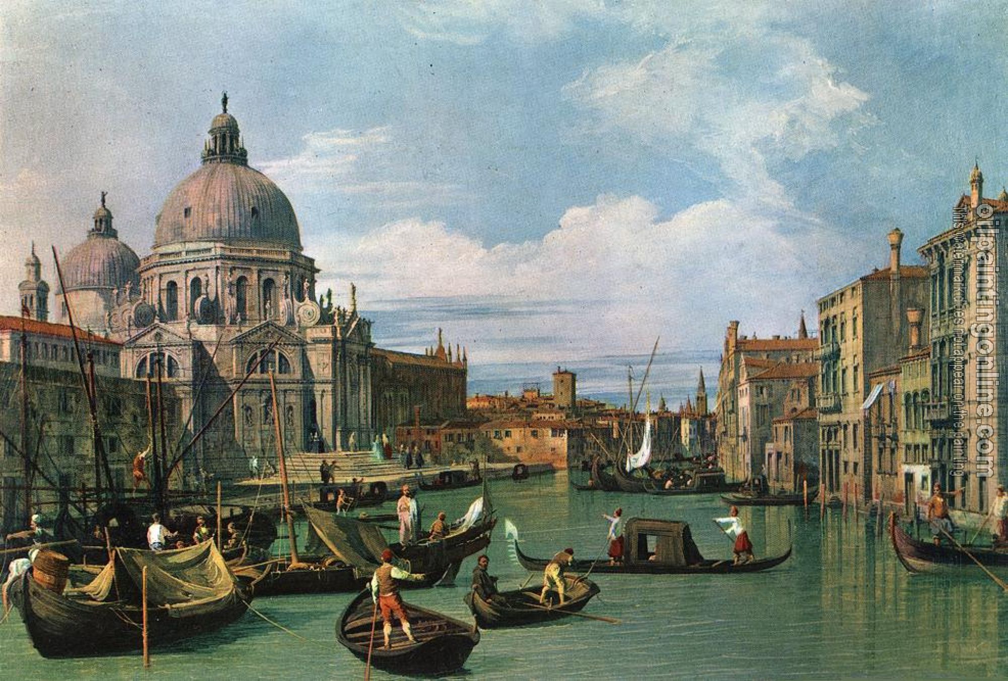 Canaletto - The Grand Canal and the Church of the Salute